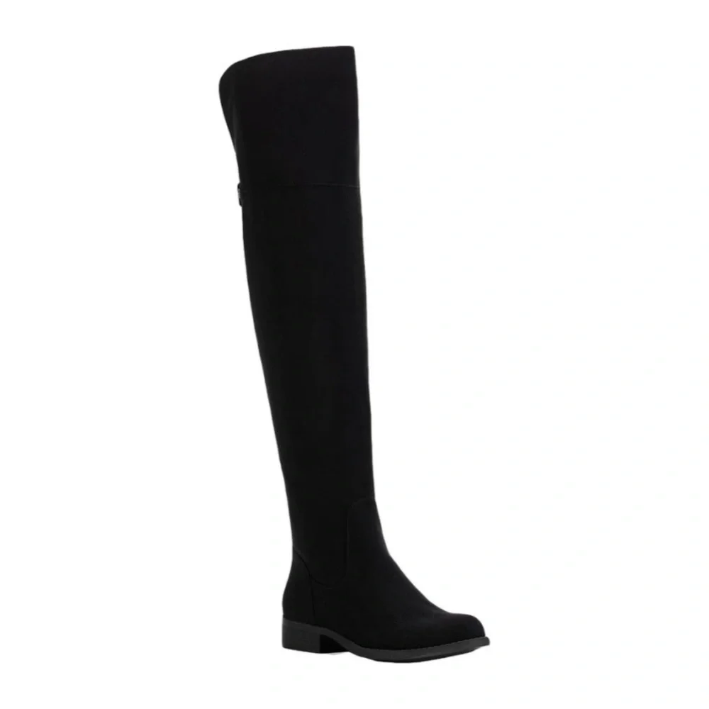 Sun+Stone Allicce Round-Toe Zip Up Dress Boots, Wide Calf, Black Size 8 NEW